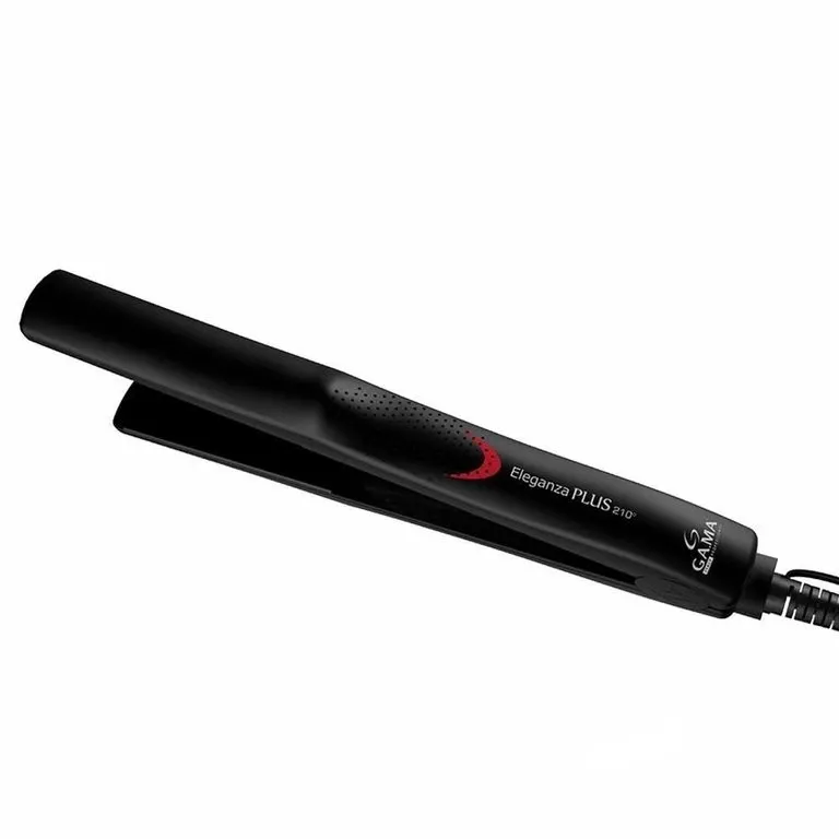 Chapinha Ga.Ma Italy 210°C Preto Bivolt Eleganza Plus Cerâmica Íons Antifrizz